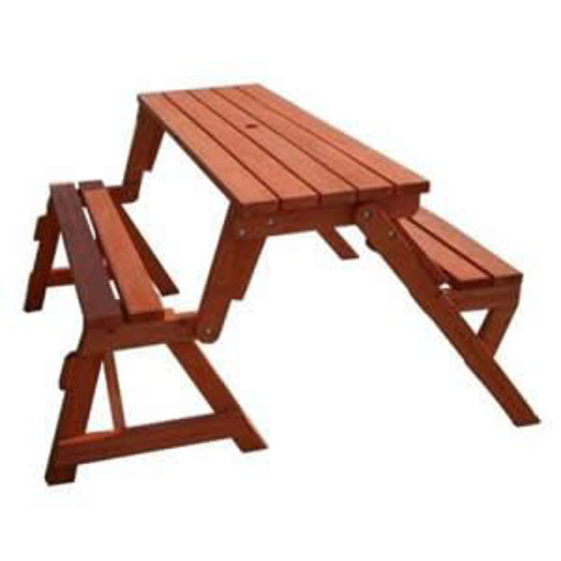 Picture of Merry Products Partly Assembled, Interchangeable Picnic Table/Garden Bench