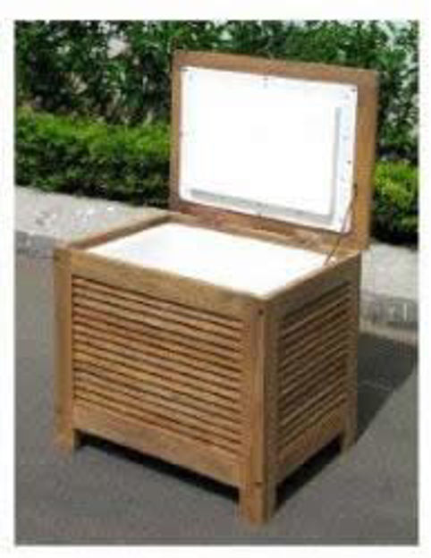 Picture of Merry Products Wooden Patio Cooler with Double Wall Plastic Cooler Insert