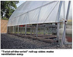 Picture of 26x12x28 Solar Star Gothic Greenhouse with Polycarbonate Top and...