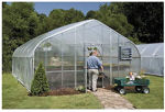 Picture of 26x12x48 Solar Star Gothic Greenhouse with Polycarbonate Top and...