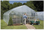 Picture of 26x12x72 Solar Star Gothic Greenhouse with Polycarbonate Top and...